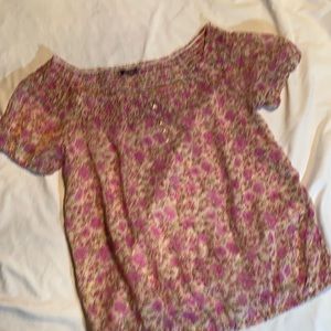 Sweet Sheer Floral Top M